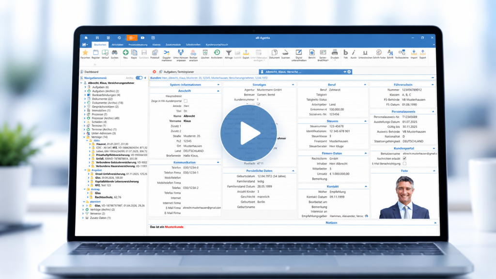 Maklerverwaltungssoftware aB-Agenta